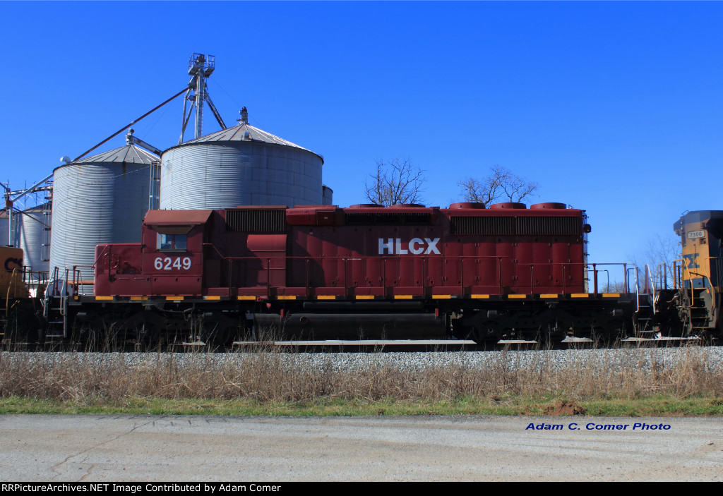 HLCX SD40-2 6249 is EX-UP 9933, Built as MoPac 3264 